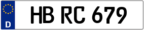 Trailer License Plate